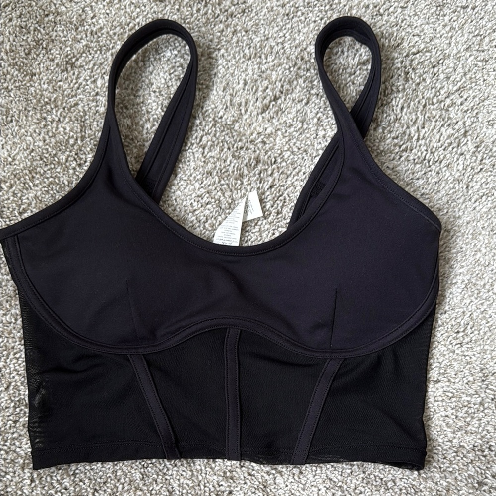 ALO Yoga Black Structured Sports Bra